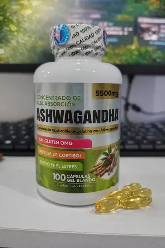 Ashwagandha – Equilibrio Natural y Bienestar Integral (100 Cápsulas)