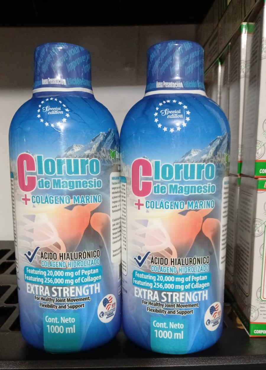 Cloruro de Magnesio + Colágeno Marino Extra Strength (1000 ml) | Movilidad y Regeneración Total